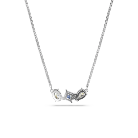 Resim Mesmera Kolye, Karışık kesimler, Mavi, Rodyum kaplama