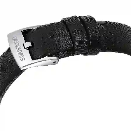 Resim Matrix Tennis Saat, İsviçre Üretimi, Deri kayış, Siyah, Paslanmaz çelik