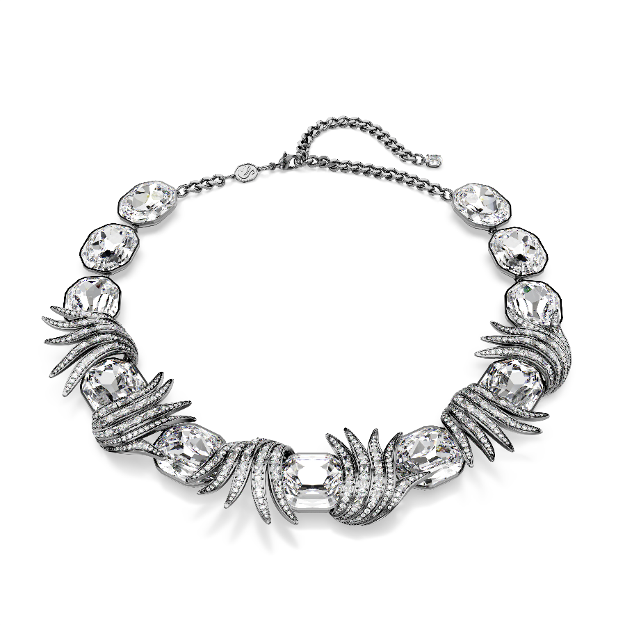 Resim The Vienna Collection Kolye, Tüy, Beyaz, Rutenyum kaplama