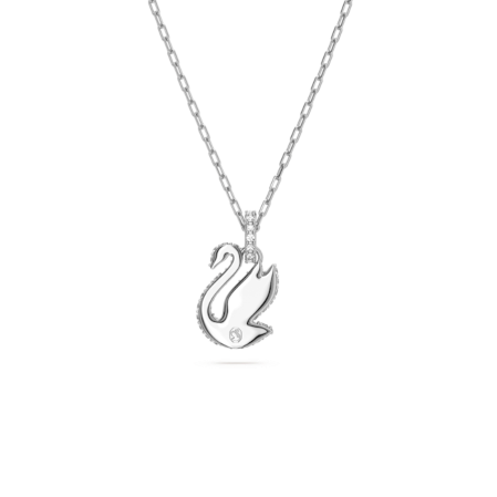 Resim Swarovski Iconic Swan Kolye, Kuğu, Küçük, Mavi, Rodyum kaplama