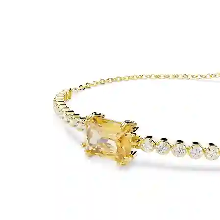 Resim Matrix Tennis bileklik, Karışık kesimler, Caramel, Altın rengi kaplama