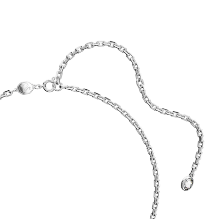 Resim Swarovski Iconic Swan Kolye, Kuğu, Uzun, Beyaz, Rodyum kaplama