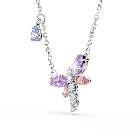 Resim Ariana Grande x Swarovski Kolye, Karışık kesimler, Yusufçuk, Çok renkli, Rodyum kaplama