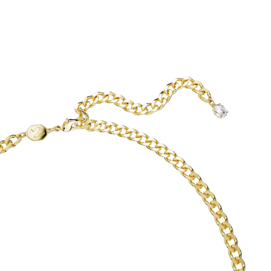 Resim Dextera Kolye, Beyaz, Altın rengi kaplama