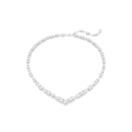 Resim Mesmera Kolye, Karışık kesimler, Beyaz, Rodyum kaplama