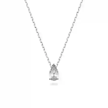 Resim Attract Set, Armut kesim, Beyaz, Rodyum kaplama