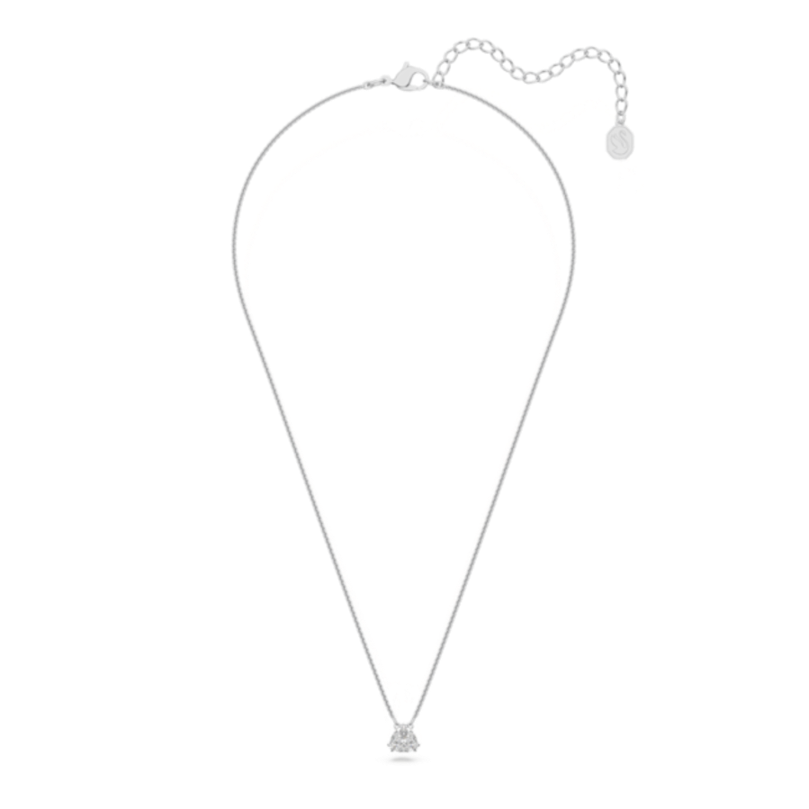 Resim Millenia Kolye, Trilliant kesim, Beyaz, Rodyum kaplama