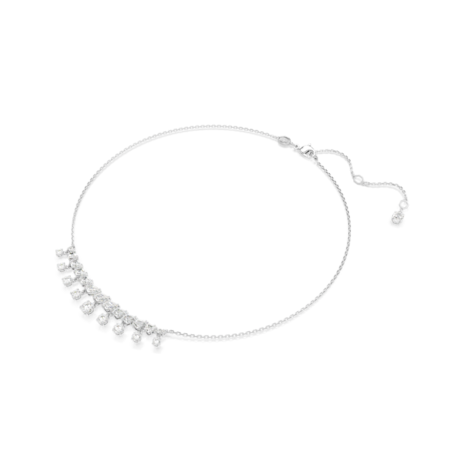 Resim Idyllia Kolye, Karışık kesimler, Kar tanesi, Beyaz, Rodyum kaplama