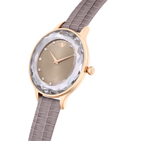 Resim Nova Saat, İsviçre Üretimi, Deri kayış, Bej, Pembe altın rengi yüzey