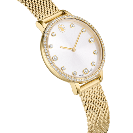 Resim Clarica Saat, İsviçre Üretimi, Metal bileklik, Altın Rengi, Altın rengi yüzey