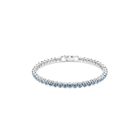 Resim Imber Emily Tennis bileklik, Yuvarlak kesim, Mavi, Rodyum kaplama