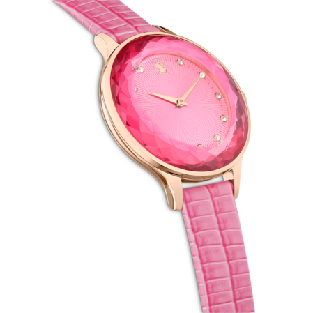 Resim Nova Saat, İsviçre Üretimi, Deri kayış, Pembe, Pembe altın rengi yüzey