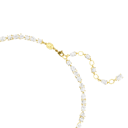 Resim Mesmera Kolye, Karışık kesimler, Beyaz, Altın rengi kaplama