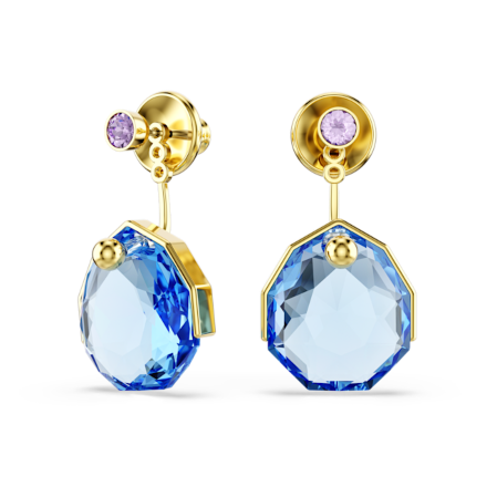 Resim Gema küpe gömlekleri, Mavi, Altın rengi kaplama