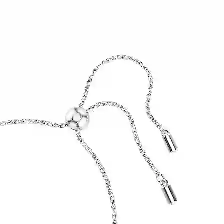 Resim Imber Tennis bileklik, Karışık yuvarlak kesimler, Beyaz, Rodyum kaplama