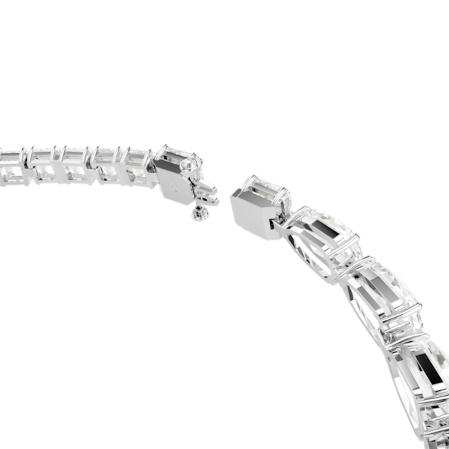 Resim Matrix Kolye, Karışık kesimler, Beyaz, Rodyum kaplama