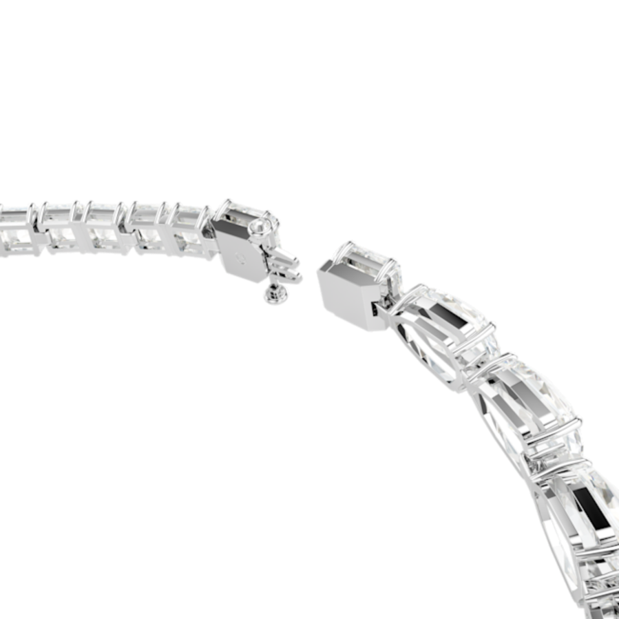 Resim Matrix Kolye, Karışık kesimler, Beyaz, Rodyum kaplama