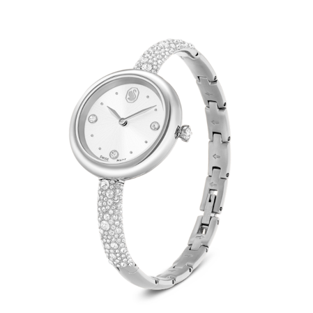 Resim Sublima bangle Saat, İsviçre Üretimi, Metal bileklik, Gümüş Rengi, Paslanmaz çelik