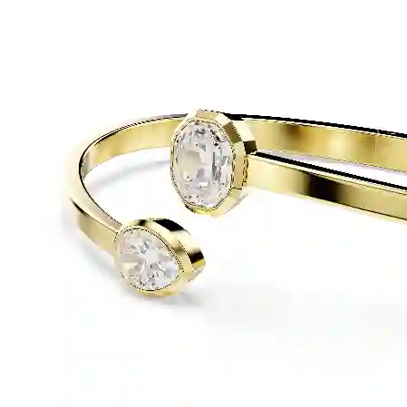 Resim Imber Bileklik, Karışık kesimler, Beyaz, Altın rengi kaplama