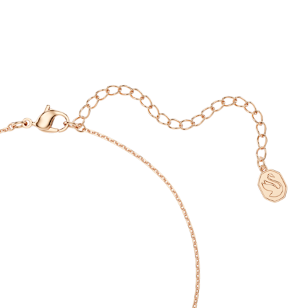 Resim Twist Kolye, Beyaz, Pembe altın rengi kaplama