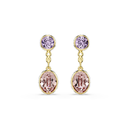 Resim Chroma damla küpeler, Karışık kesimler, Çok renkli, Altın rengi kaplama