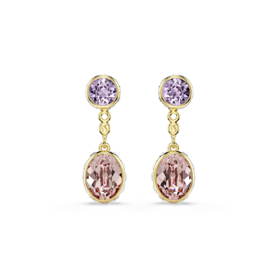 Resim Chroma damla küpeler, Karışık kesimler, Çok renkli, Altın rengi kaplama