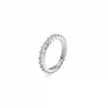 Resim Stilla Yüzük, Set (2), Yuvarlak kesim, Beyaz, Rodyum kaplama