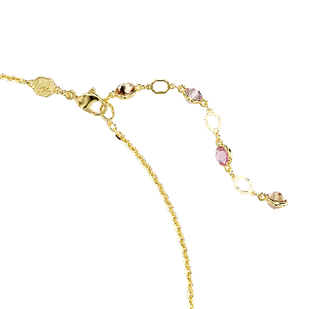 Resim Idyllia Kolye, Karışık kesimler, Çiçek, Çok renkli, Altın rengi kaplama