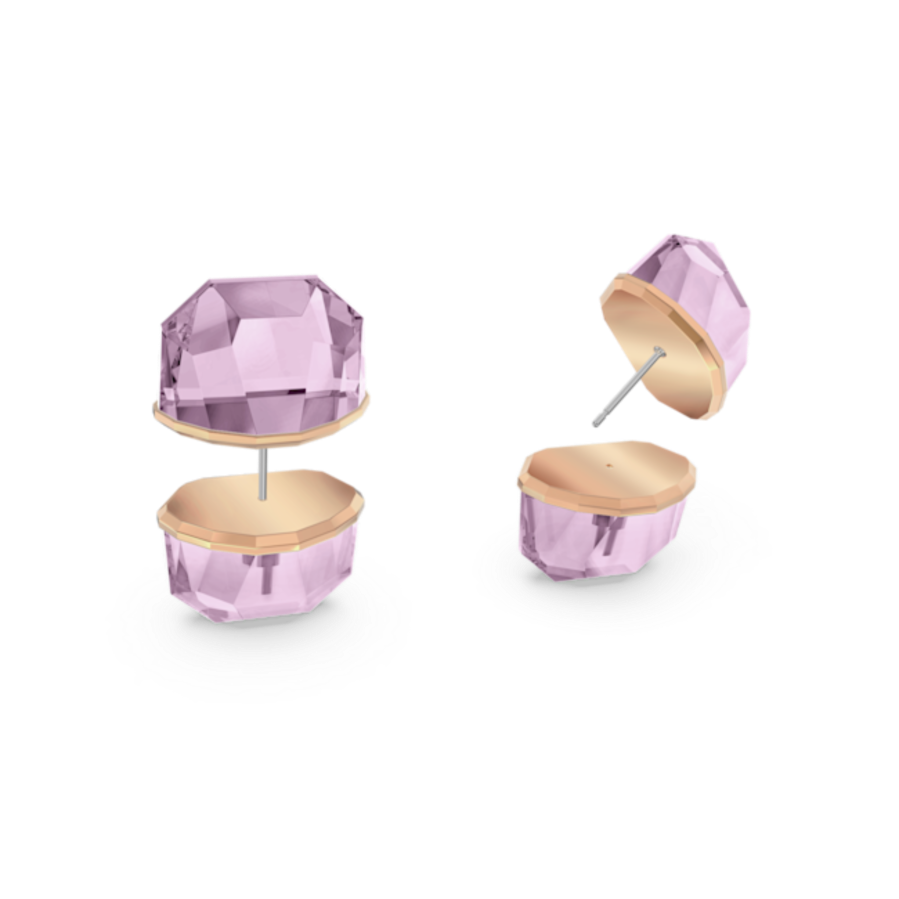 Resim Lucent Çivi küpe, Tek, Pembe, Pembe altın rengi kaplama