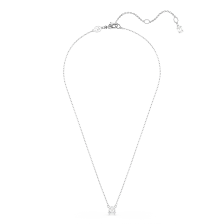 Resim Stilla Attract Kolye, Kare kesim, Beyaz, Rodyum kaplama