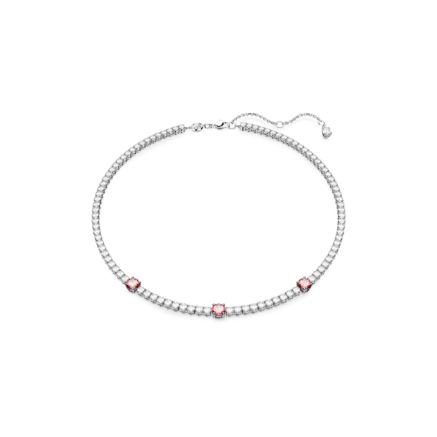 Resim Matrix Tennis Kolye, Karışık kesimler, Pembe, Rodyum kaplama