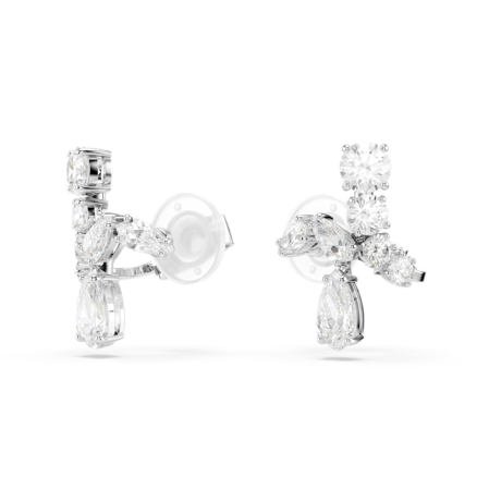 Resim Matrix Klipsli Küpeler, Karışık kesimler, Beyaz, Rodyum kaplama