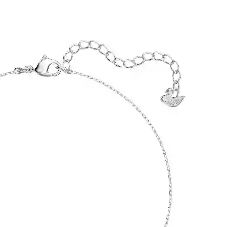 Resim Attract Trilogy Kolye, Yuvarlak kesim, Beyaz, Rodyum kaplama