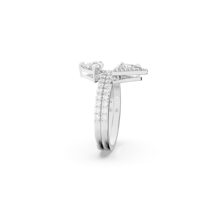 Resim Ortyx Yüzük, Karışık kesimler, Beyaz, Rodyum kaplama