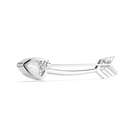 Resim Idyllia Broş, Karışık kesimler, Ok, Beyaz, Rodyum kaplama