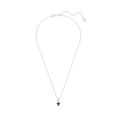 Resim Chroma Kolye, Üçgen kesim, Gri, Rodyum kaplama