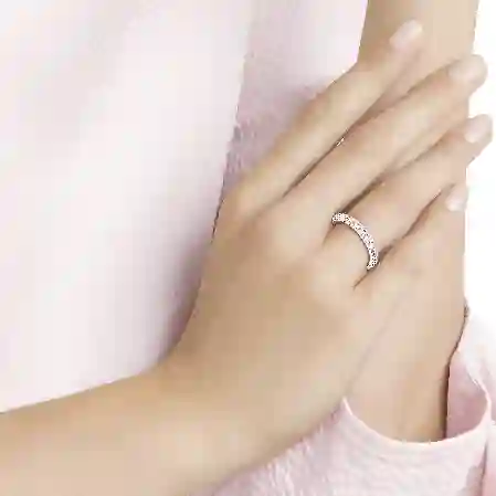 Resim Dextera Yüzük, Beyaz, Rodyum kaplama