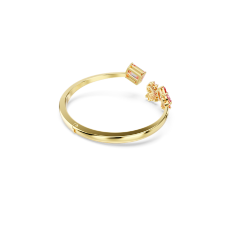 Resim Gema Bileklik, Karışık kesimler, Pembe, Altın rengi kaplama