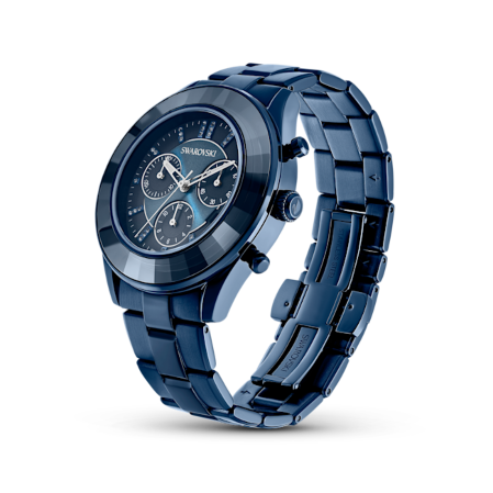 Resim Octea lux sport Saat, İsviçre Üretimi, Metal bileklik, Mavi, Mavi yüzey