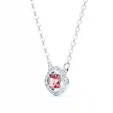 Resim Una Angelic Kolye, Pembe, Rodyum kaplama