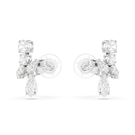 Resim Matrix Klipsli Küpeler, Karışık kesimler, Beyaz, Rodyum kaplama