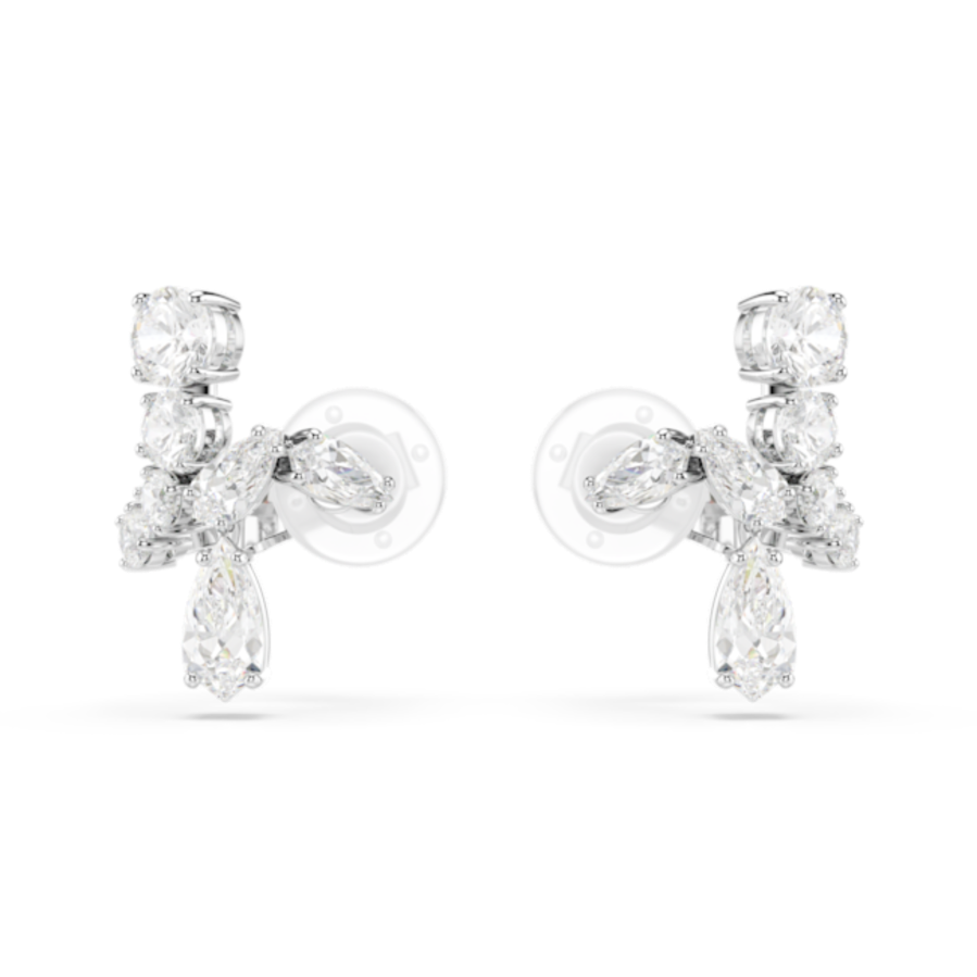 Resim Matrix Klipsli Küpeler, Karışık kesimler, Beyaz, Rodyum kaplama