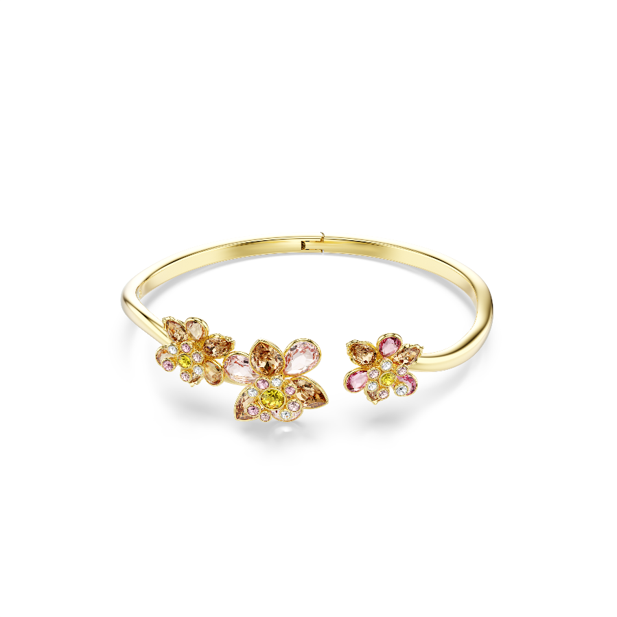 Resim Idyllia Bileklik, Karışık kesimler, Çiçek, Çok renkli, Altın rengi kaplama