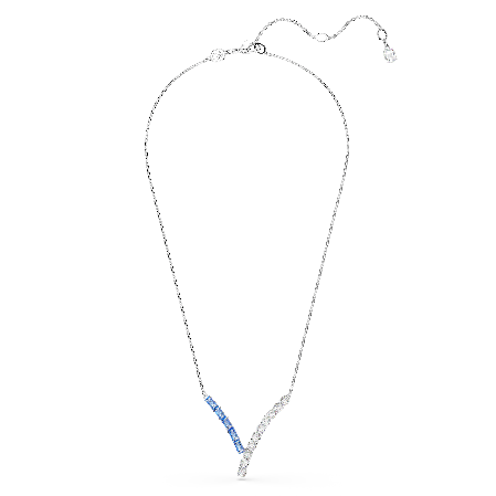 Resim Matrix Kolye, Karışık kesimler, Mavi, Rodyum kaplama