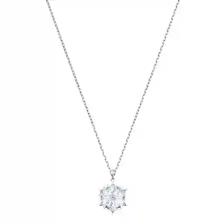 Resim Magic Kolye, Kar tanesi, Beyaz, Rodyum kaplama