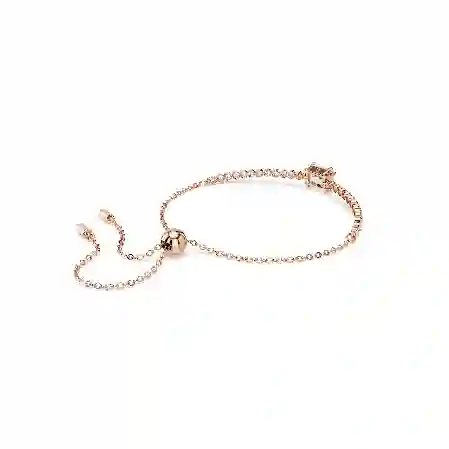 Resim Matrix Tennis bileklik, Karışık kesimler, Beyaz, Pembe altın rengi kaplama