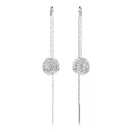 Resim Meteora damla küpeler, Beyaz, Rodyum kaplama