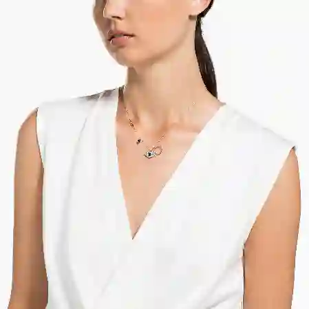 Resim Symbolica Kolye Ucu, Nazarlık, Mavi, Karışık metal yüzey