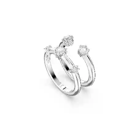 Resim Constella Yüzük, Set (2), Yuvarlak kesim, Beyaz, Rodyum kaplama