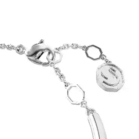 Resim Dextera Bileklik, Yuvarlak kesim, Beyaz, Rodyum kaplama